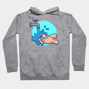 Washing hand cartoon 6 Hoodie